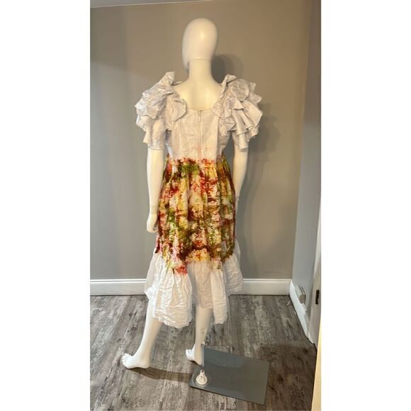 BUSAYO FOLAKE printed Ruffle Dress Size Medium NWT - Picture 7 of 8
